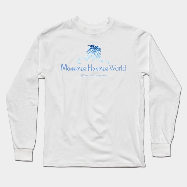 Monster Hunter World Resort Long Sleeve T-Shirt by CCDesign